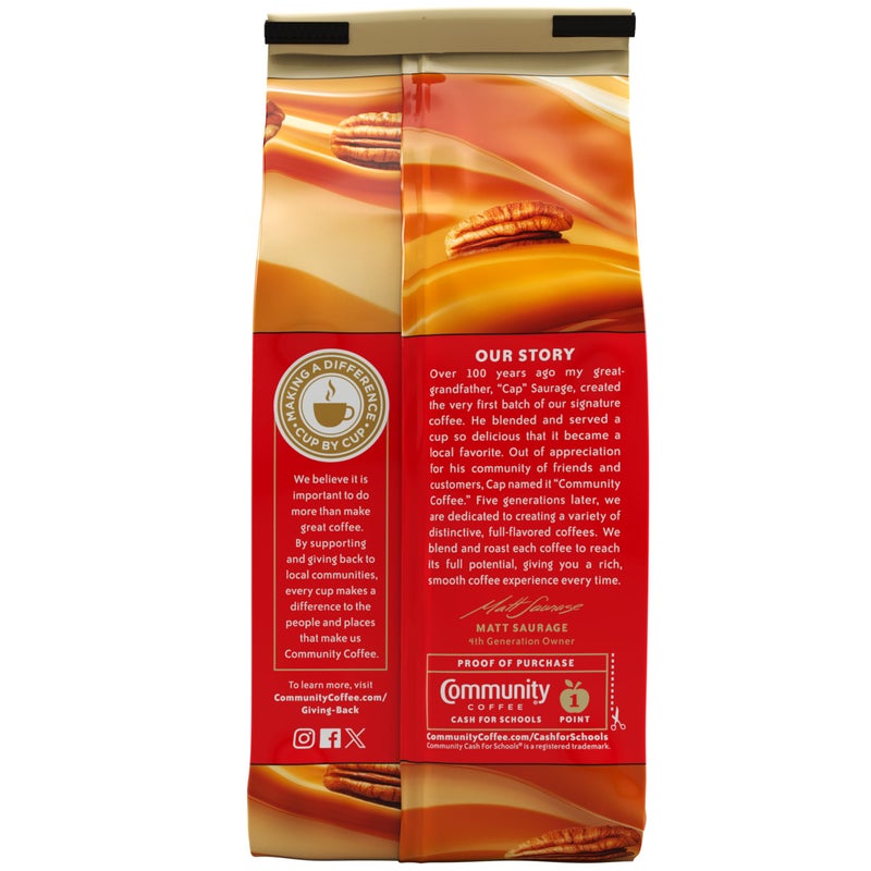 Community Coffee Southern Pecan Praline Flavored 12 Ounce, Medium Roast Ground, 12 Ounce (Pack of 1) - Image 2